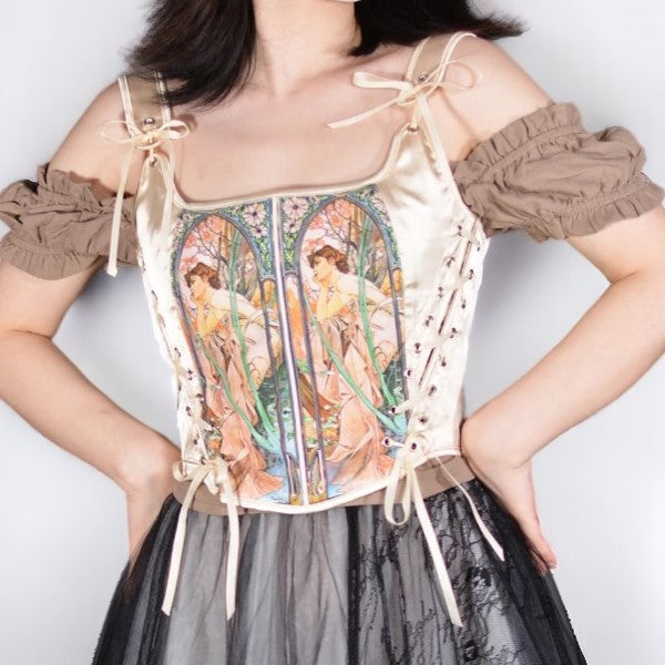 Corset / Bustier Alfons Mucha - Art Nouveau Galartaura