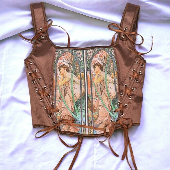 Corset / Bustier Alfons Mucha - Art Nouveau Galartaura
