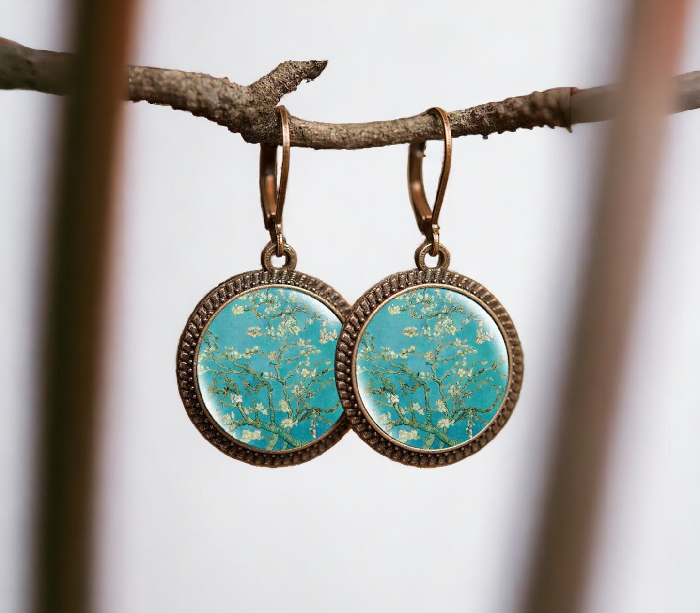 Boucles d'oreilles "Amandier en Fleurs" - Vincent Van Gogh Galartaura