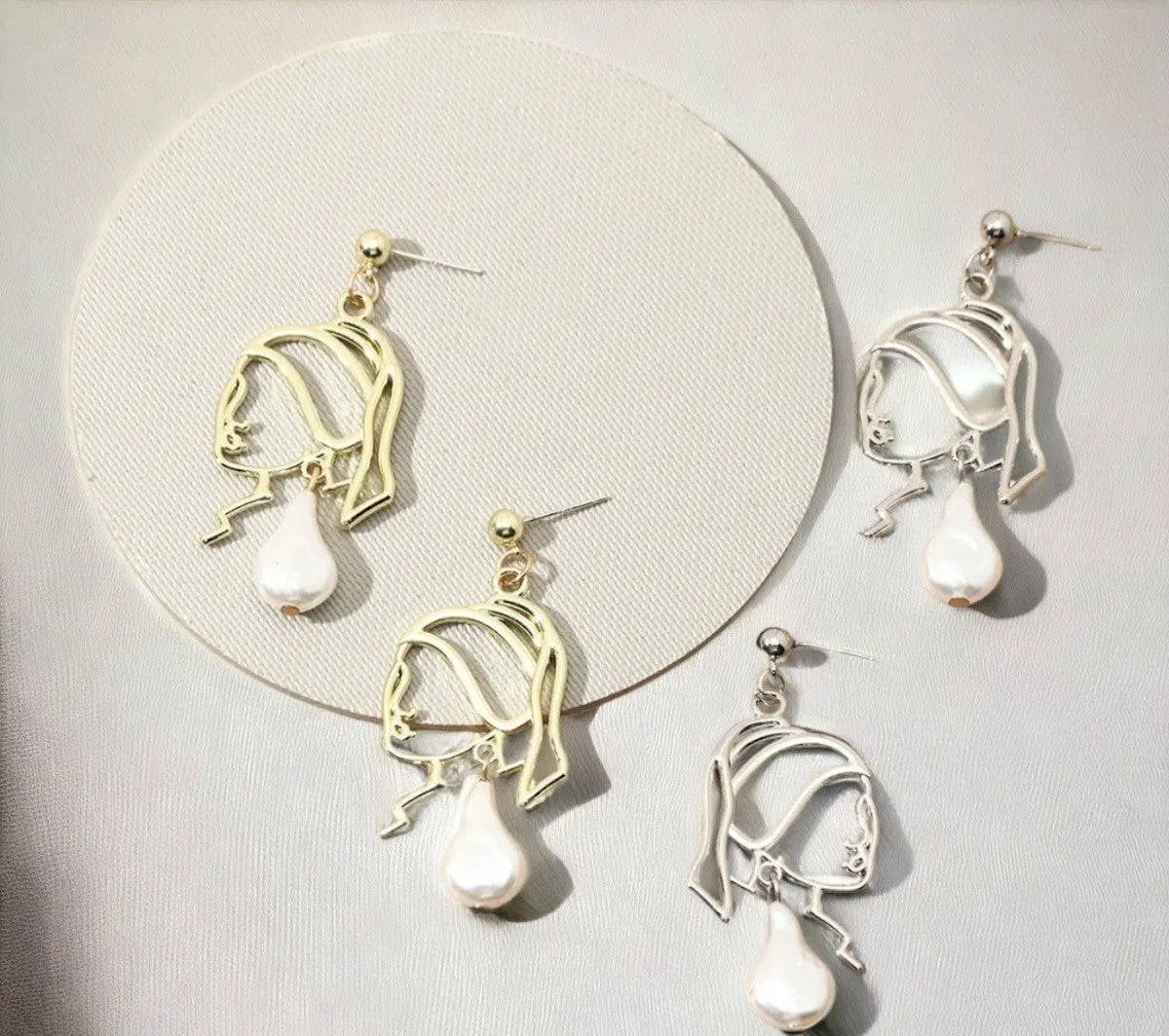 Galartaura Boucles d'oreilles dorées - Johannes Vermeer
