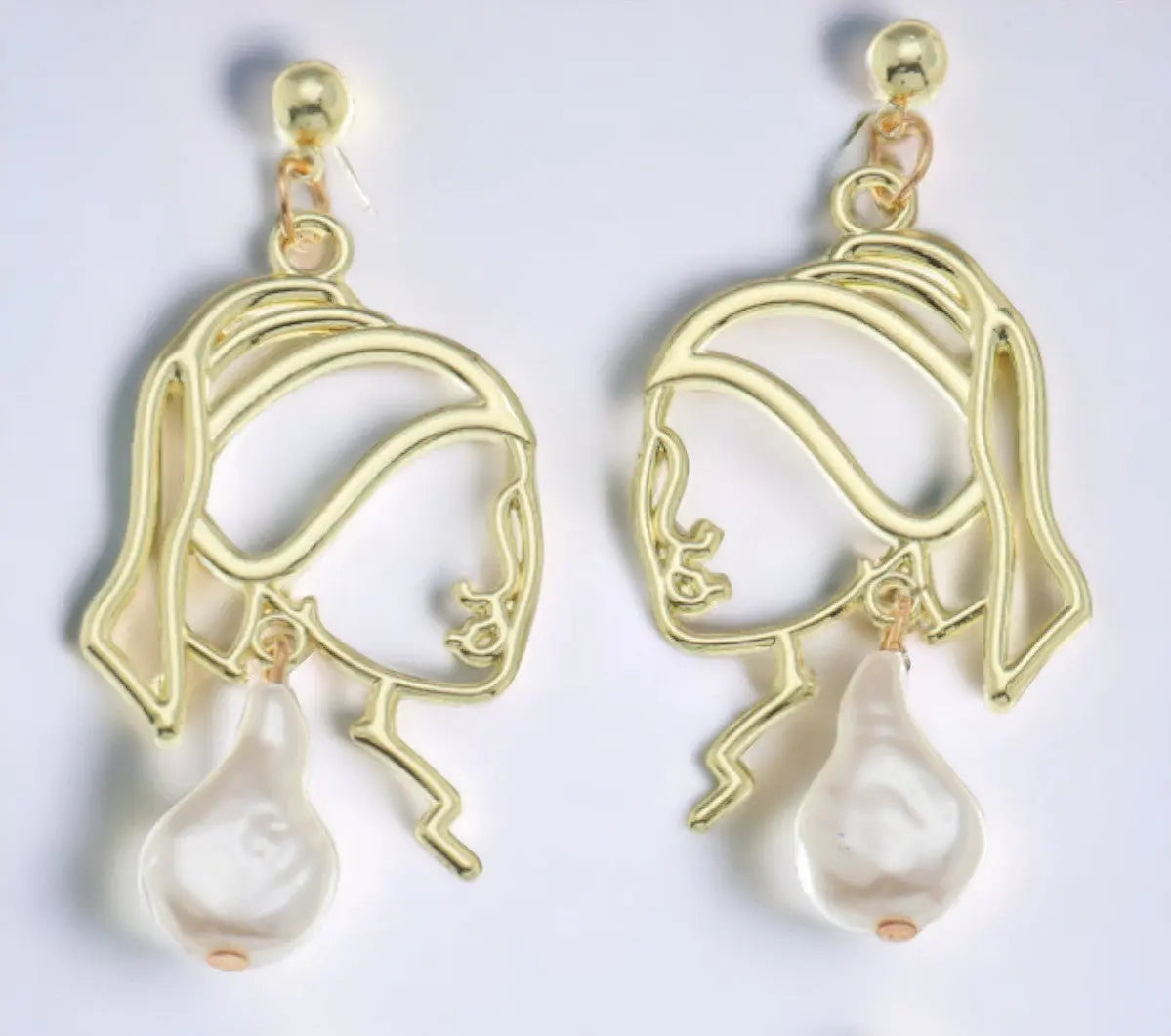 Galartaura Boucles d'oreilles dorées - Johannes Vermeer