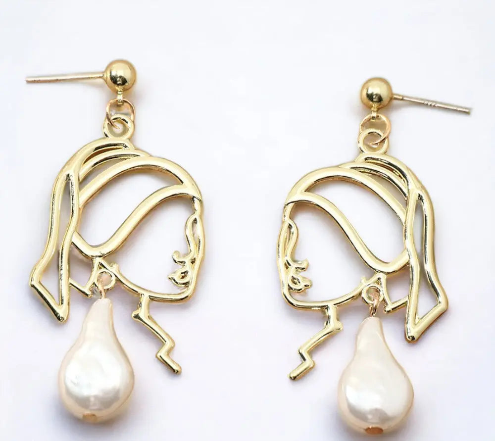 Galartaura Boucles d'oreilles dorées - Johannes Vermeer