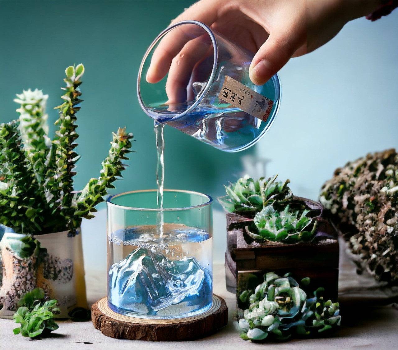 Galartaura Verres inspiration Hokusai - Plusieurs couleurs