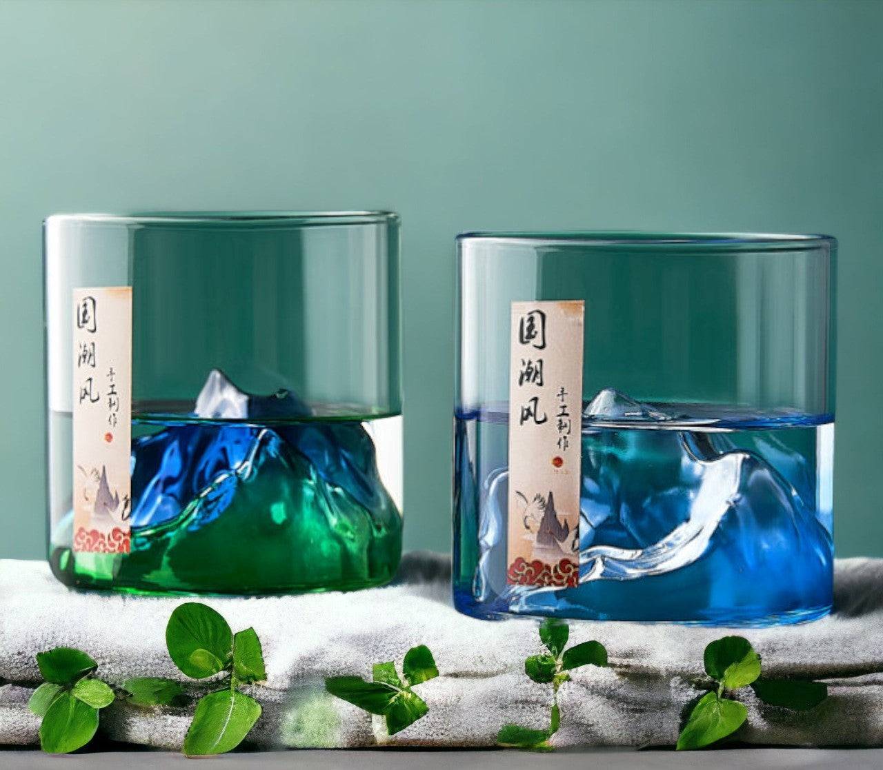 Galartaura Verres inspiration Hokusai - Plusieurs couleurs