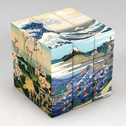 Galartaura Cube puzzle - Hokusai