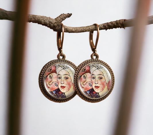 Boucles d'oreilles "Les Amies" - Gustav Klimt Galartaura