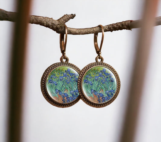 Boucles d'oreilles "Les Iris" - Vincent Van Gogh Galartaura