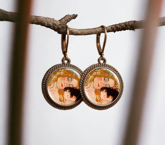 Boucles d'oreilles "La Mère et l'Enfant" - Gustav Klimt Galartaura