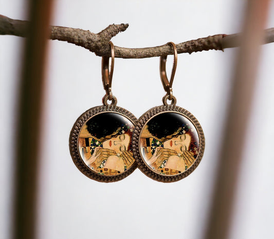 Boucles d'oreilles "Le Baiser" - Gustav Klimt Galartaura