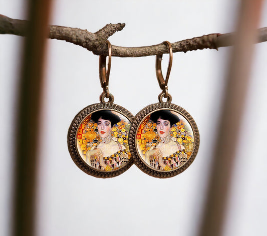 Boucles d'oreilles "Portrait d'Adèle Bloch-Bauer I" - Gustav Klimt Galartaura