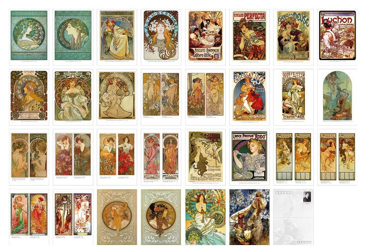 Galartaura Cartes postales - Alphonse Maria Mucha