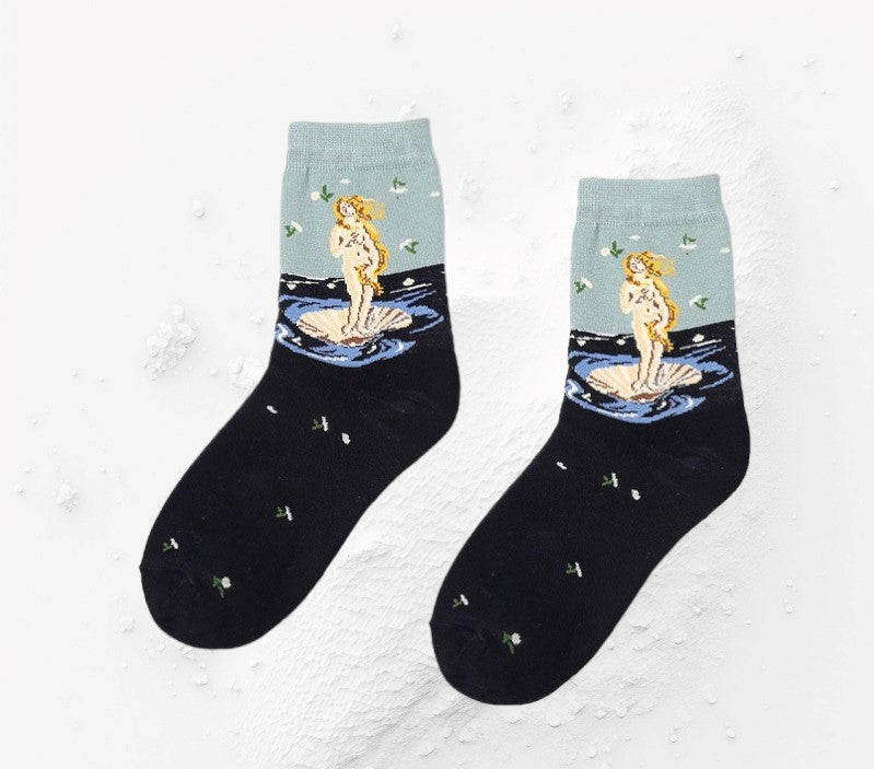 Galartaura Chaussettes "La Naissance de Vénus" Sandro Botticelli