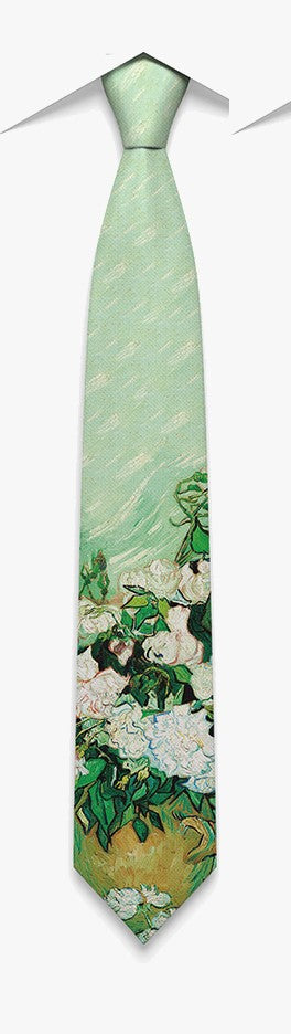 Galartaura Cravate Bouquet de roses - Van Gogh