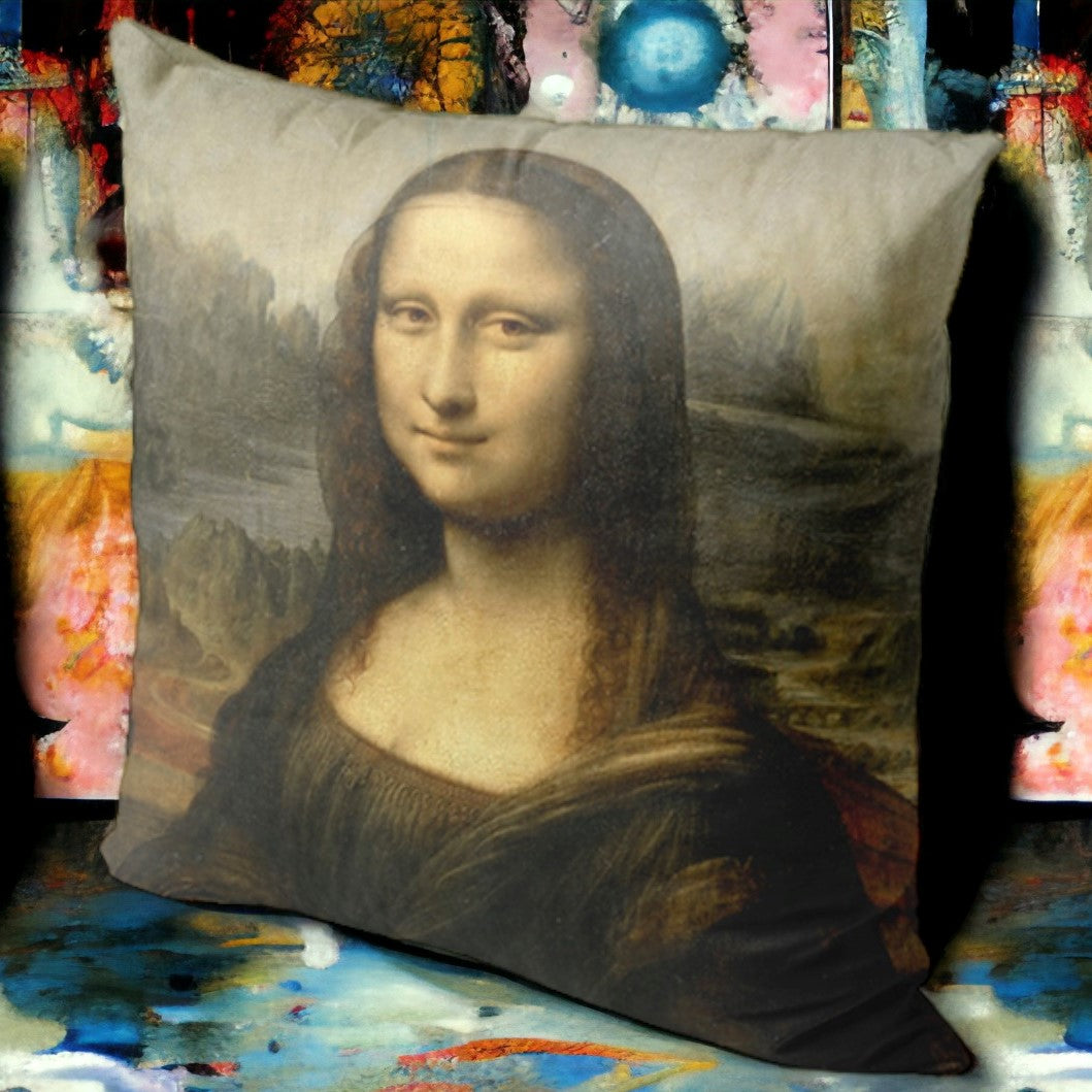 Galartaura Housse coussin La Joconde - Léonard de Vinci