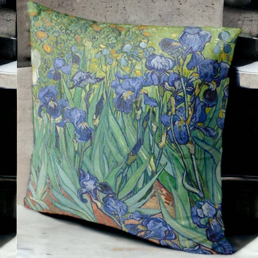 Galartaura Housse coussin Van Gogh - Les Iris 2