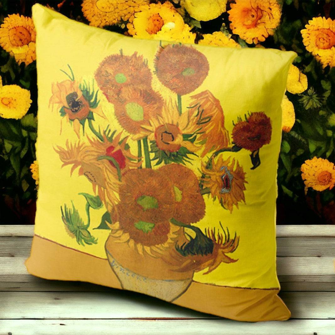 Galartaura Housse coussin Van Gogh - Les Tournesols