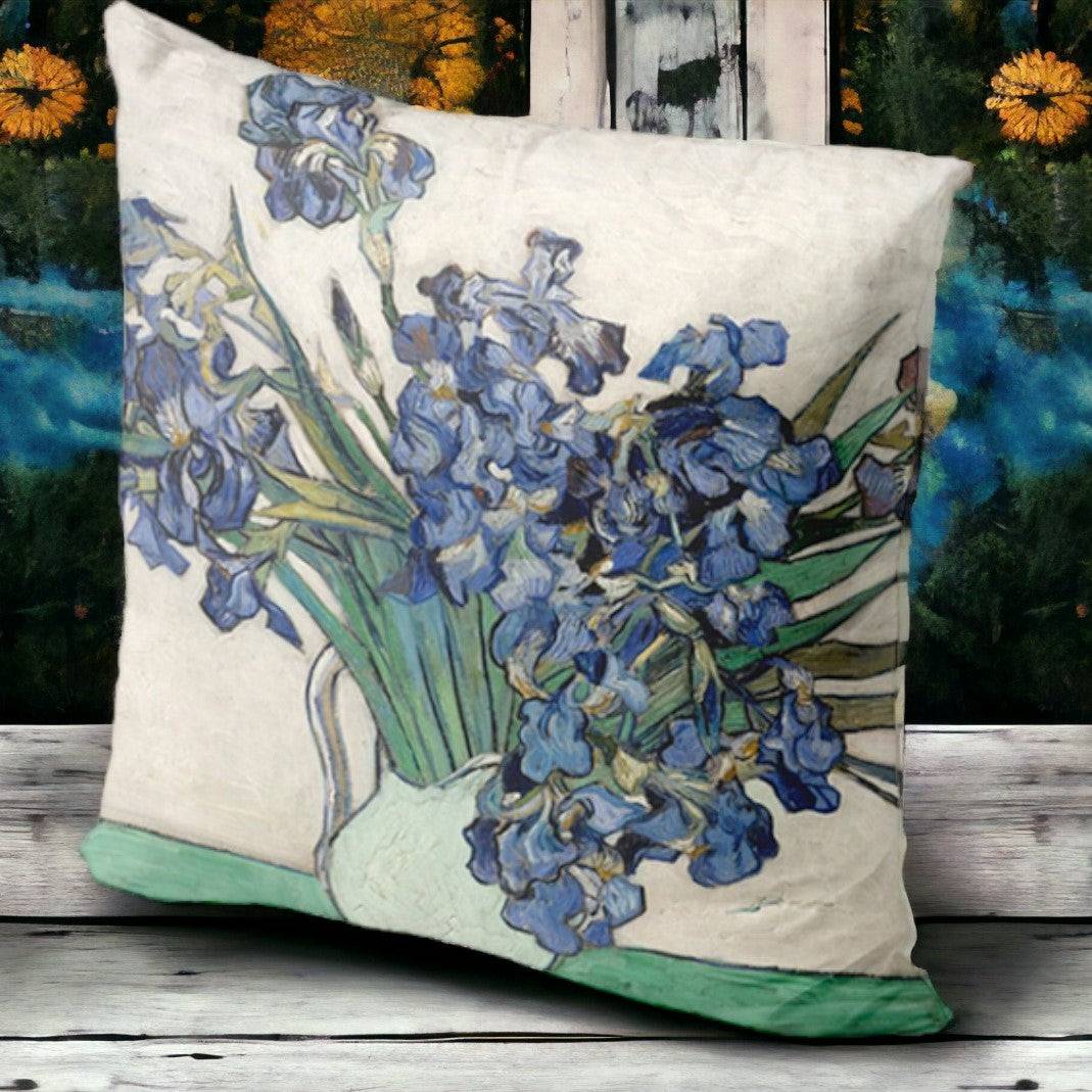 Galartaura Housse coussin Van Gogh - Les Iris