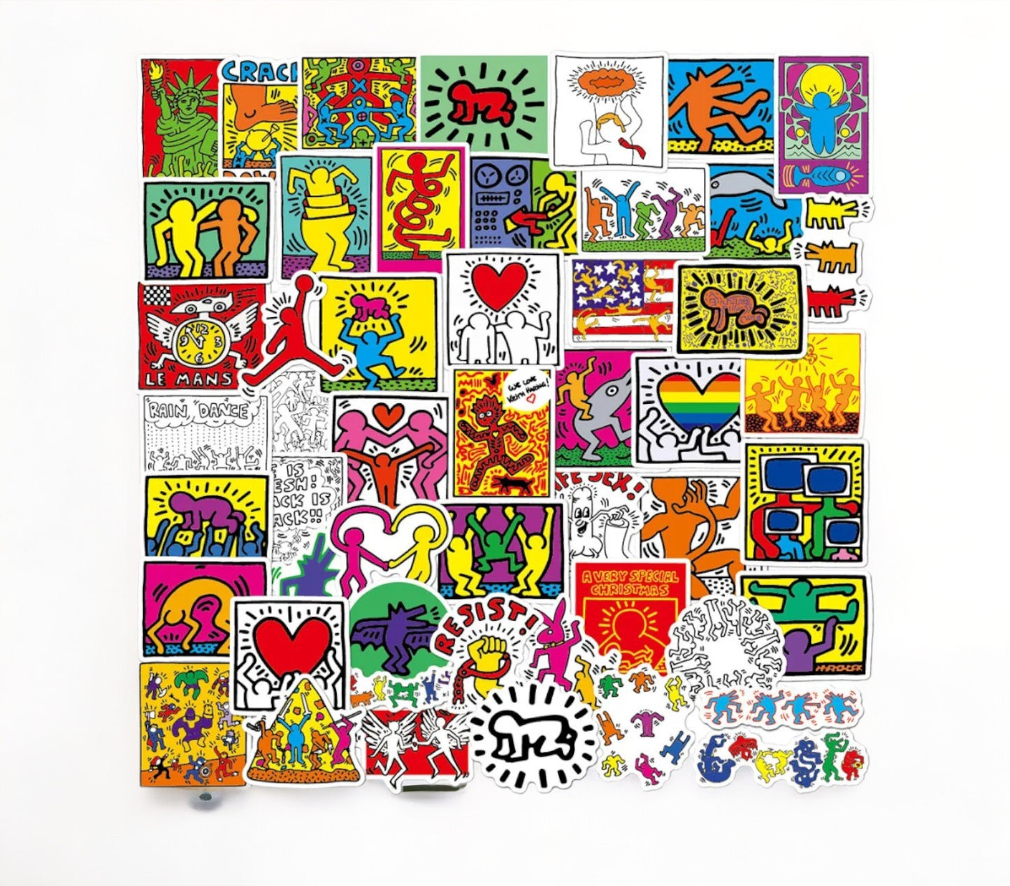 Lot de stickers - Keith Haring Galartaura
