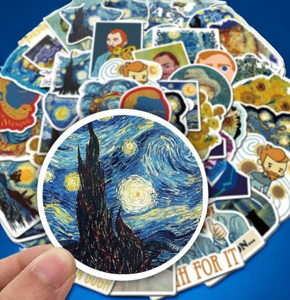 Lot de stickers Vincent Van Gogh Galartaura