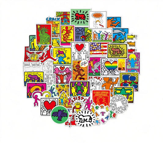 Lot de stickers - Keith Haring Galartaura