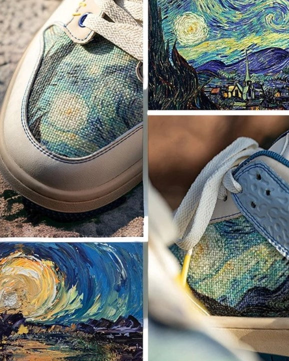 Galartaura Chaussures La Nuit Etoilée - Vincent Van Gogh 
