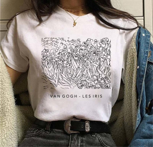 Galartaura Tee-shirt Les Iris - Van Gogh