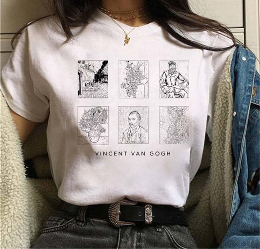 Galartaura Tee-shirt Tableaux - Van Gogh