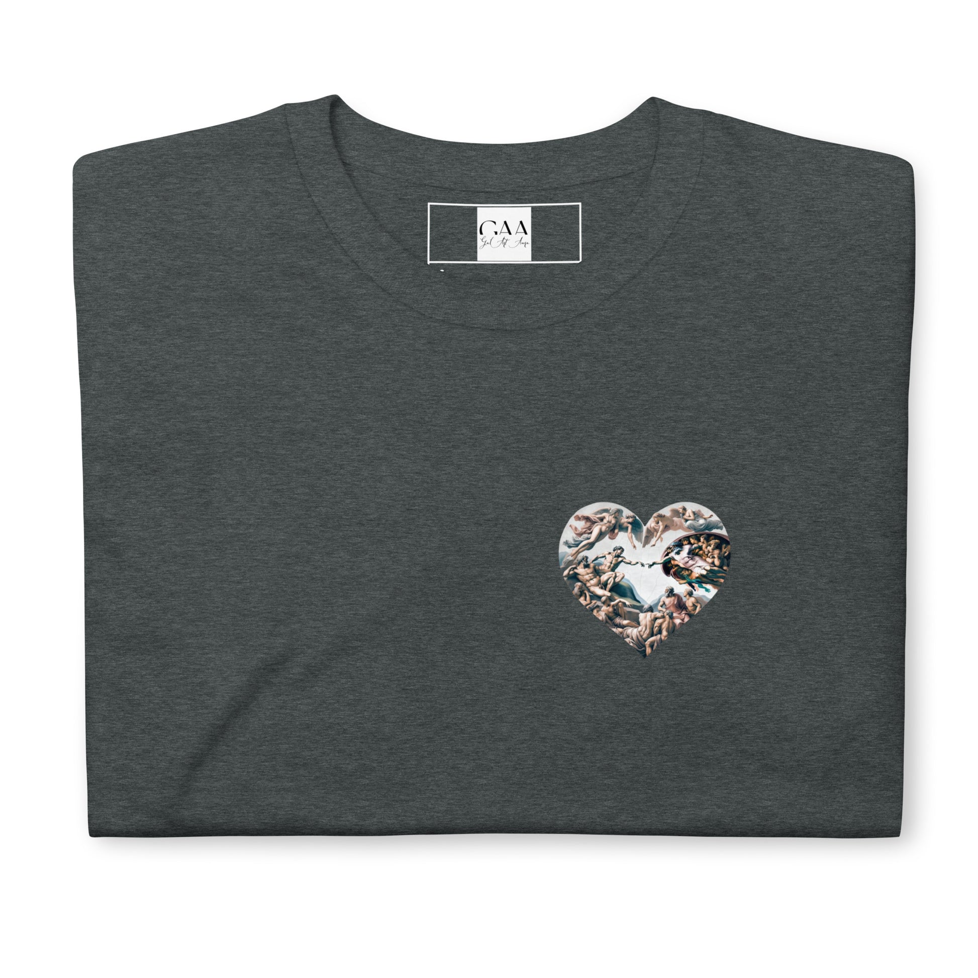 T-shirt Unisexe - "Coeur de la création d'Adam" - Michel-Ange Galartaura