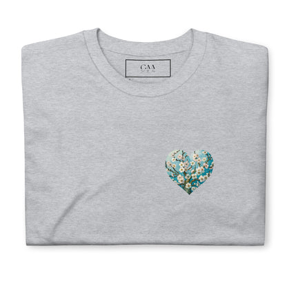 T-shirt Unisexe "coeur d'amandier en fleur" - Van Gogh Galartaura