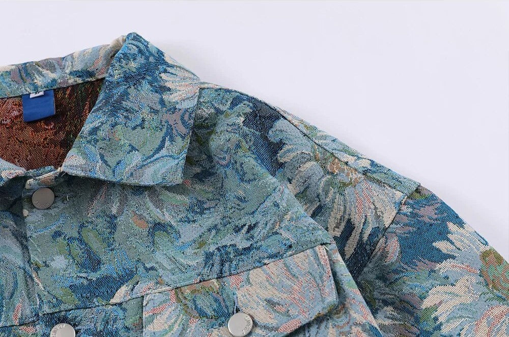 Veste bleue fleurie - Claude Monet Galartaura